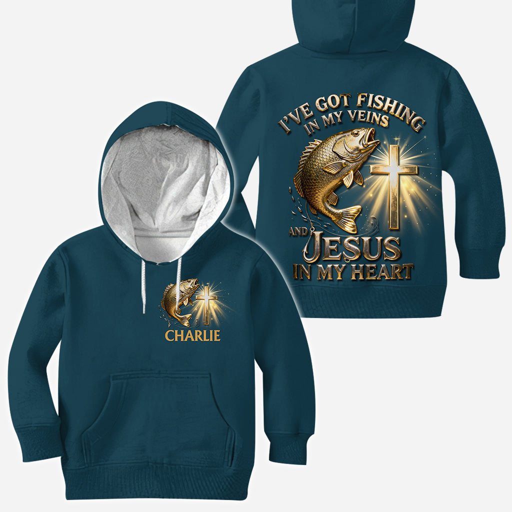 I've Got Fishing In My Veins - Personalized Fishing All Over Shirt