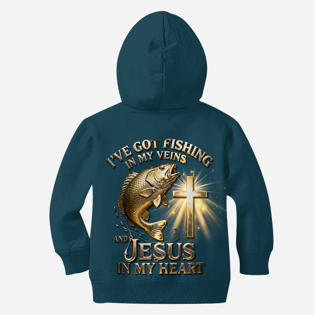 I've Got Fishing In My Veins - Personalized Fishing All Over Shirt