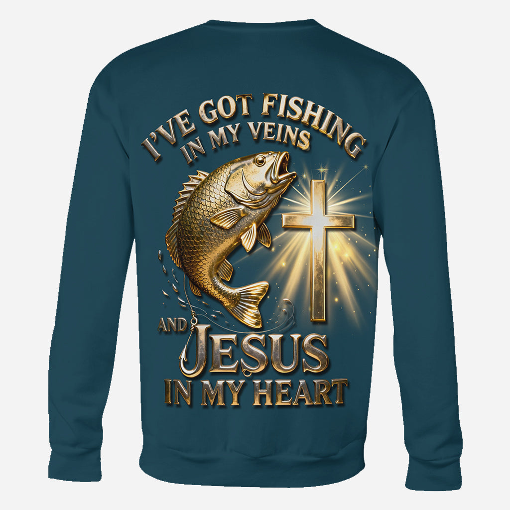 I've Got Fishing In My Veins - Personalized Fishing All Over Shirt