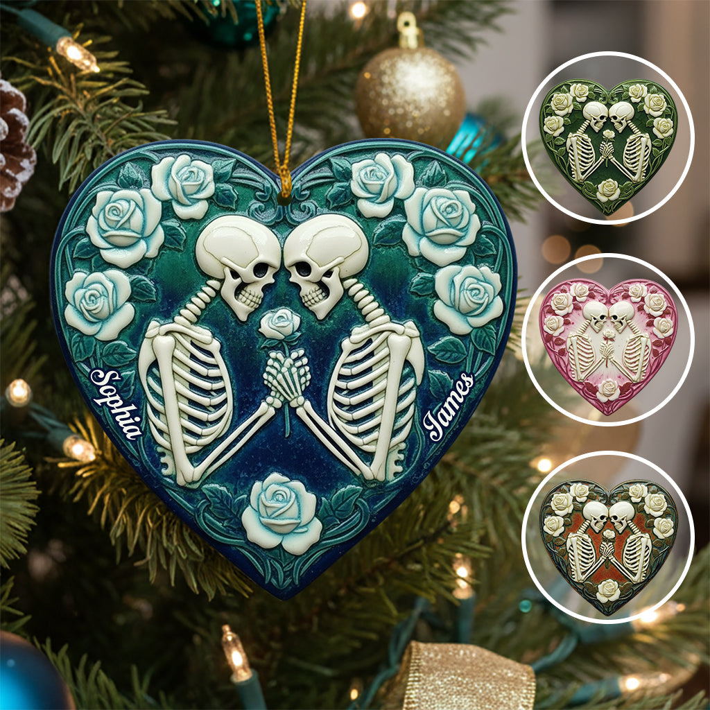 Skeleton Couple, Till Death Do Us Part - Personalized Couple Ornament