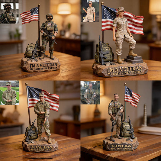 Military Veteran - Personalized Veteran Custom Shaped Acrylic Plaque