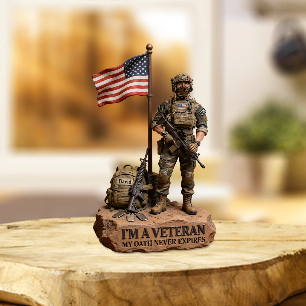 Military Veteran - Personalized Veteran Custom Shaped Acrylic Plaque