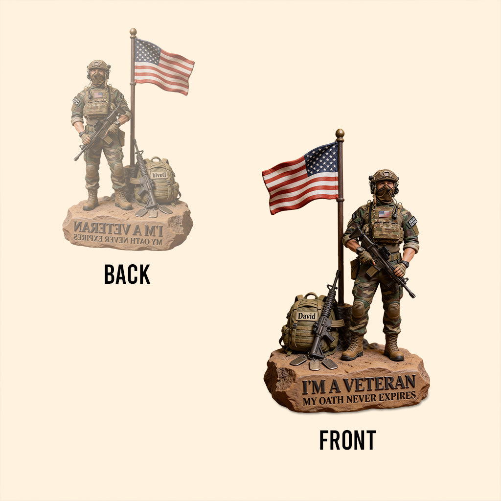 Military Veteran - Personalized Veteran Custom Shaped Acrylic Plaque