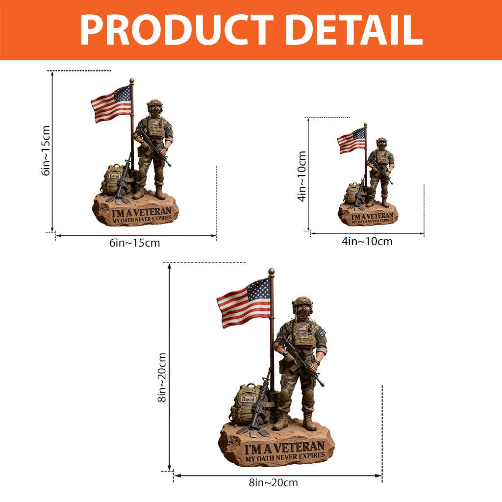 Military Veteran - Personalized Veteran Custom Shaped Acrylic Plaque