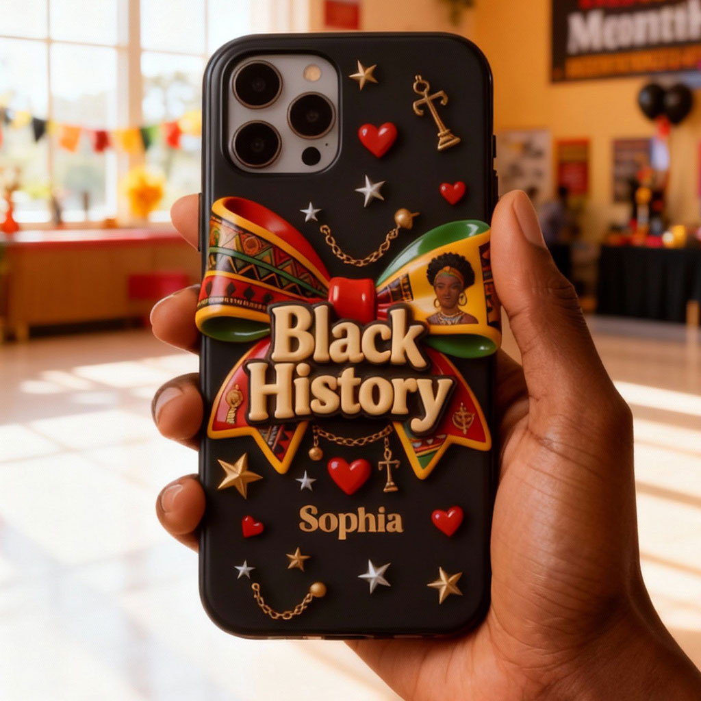 Black History Month - Personalized African American Full Print Phone Case