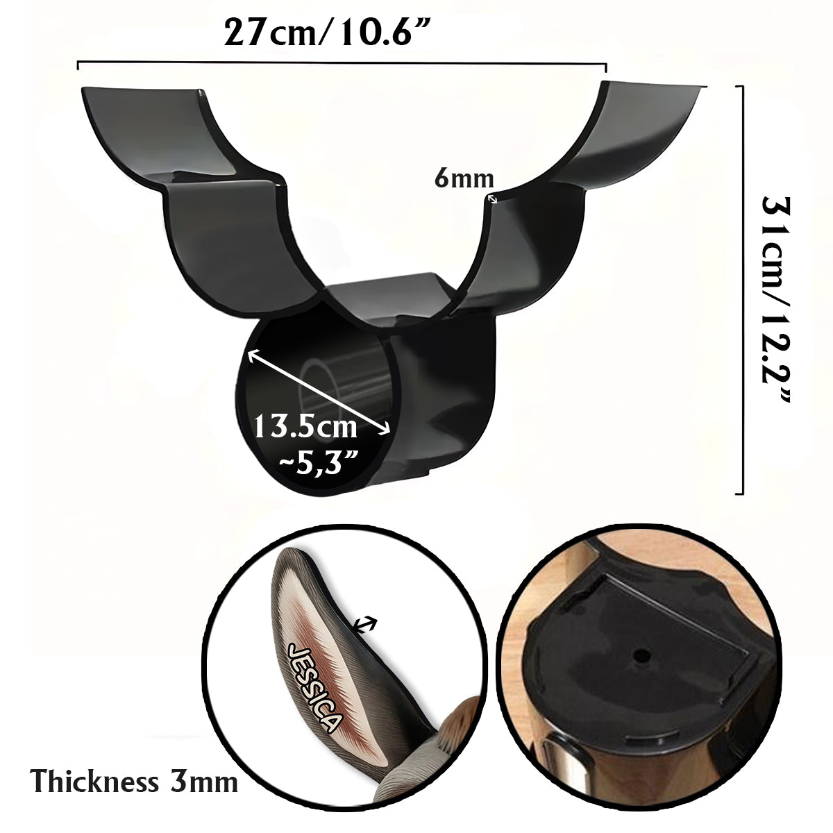 Funny Bathroom Decor - Nice As* - Personalized Donkey Toilet Paper Holder Rack