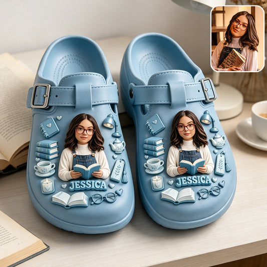 Just A Girl Who Loves Books - Personalized Book Clogs With Arch Support