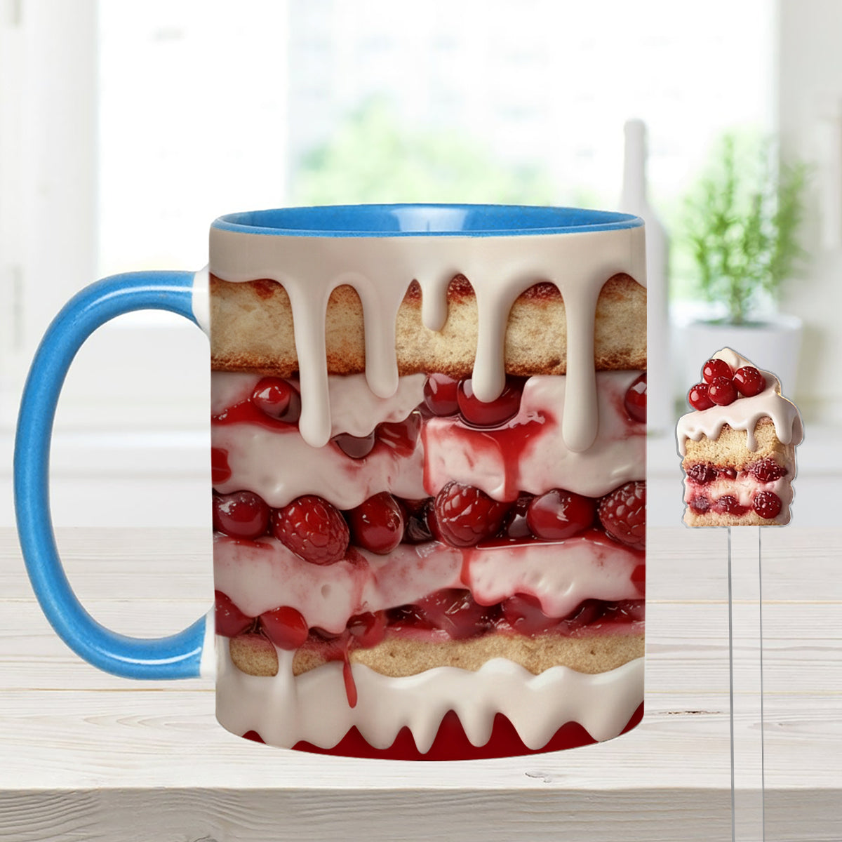 Baker Gift, Cake Lover - Personalized Baking Set Accent Mug with Acrylic Stirrers