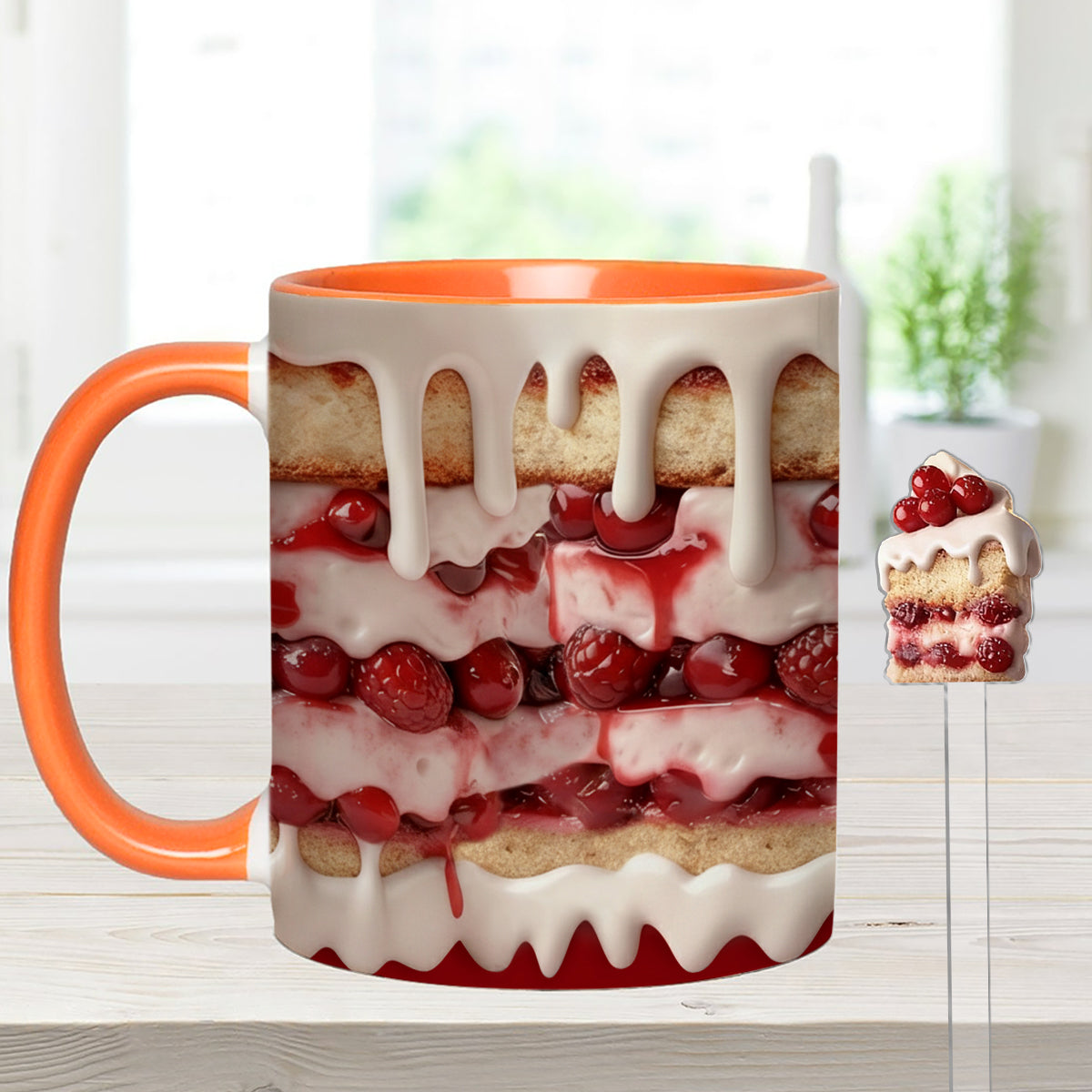 Baker Gift, Cake Lover - Personalized Baking Set Accent Mug with Acrylic Stirrers