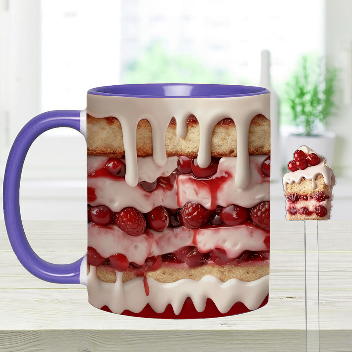 Baker Gift, Cake Lover - Personalized Baking Set Accent Mug with Acrylic Stirrers