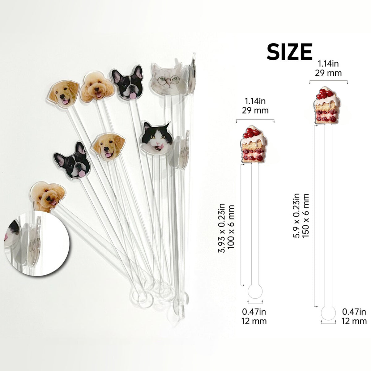 Baker Gift, Cake Lover - Personalized Baking Set Accent Mug with Acrylic Stirrers