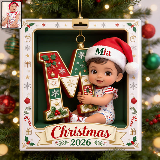 Merry Christmas - Personalized Kid Premium 3D Ornament