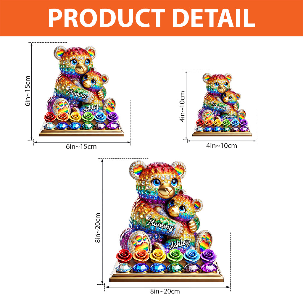 Mama Bear - Personalized LGBT Support Custom Shaped Acrylic Plaque