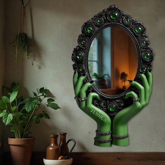 Mysterious Witch Hands - Personalized Witch Wall Hanging Mirror