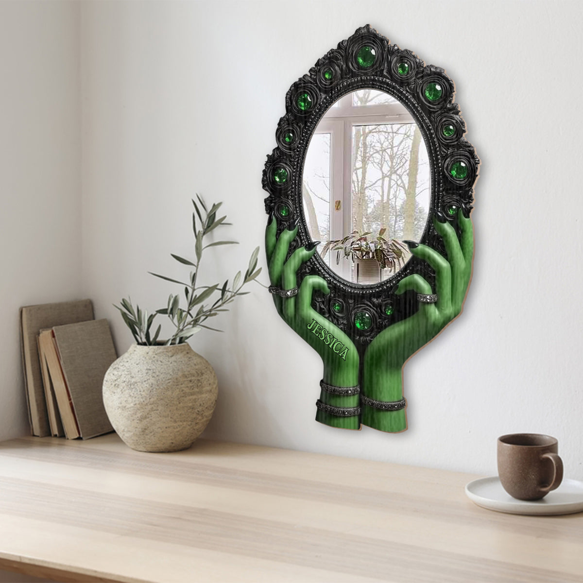 Mysterious Witch Hands - Personalized Witch Wall Hanging Mirror