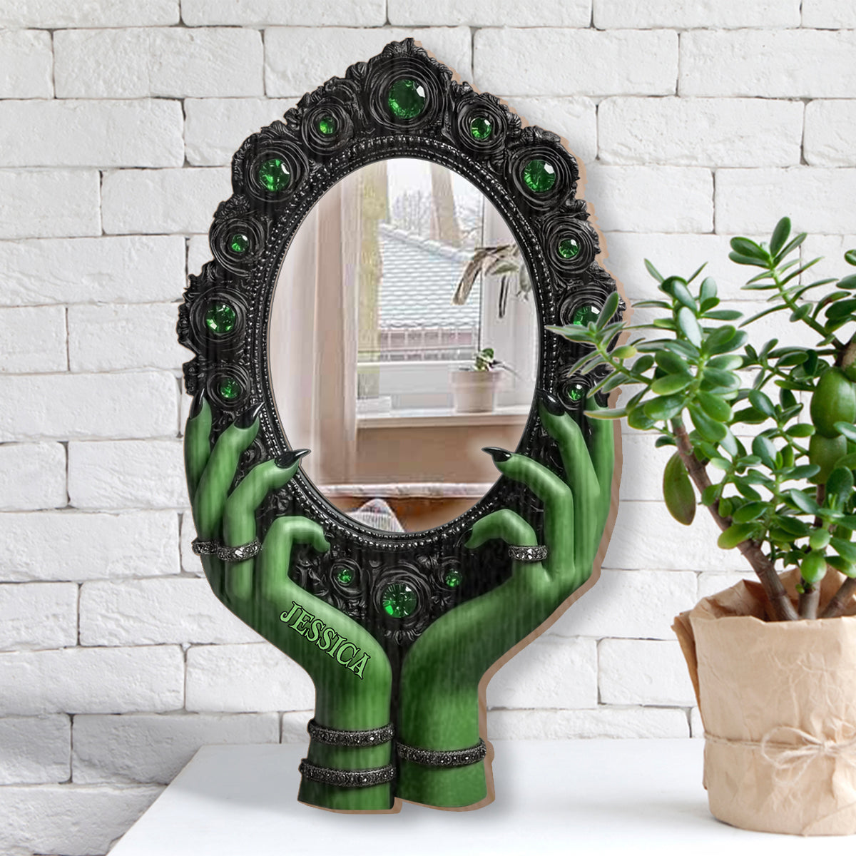 Mysterious Witch Hands - Personalized Witch Wall Hanging Mirror
