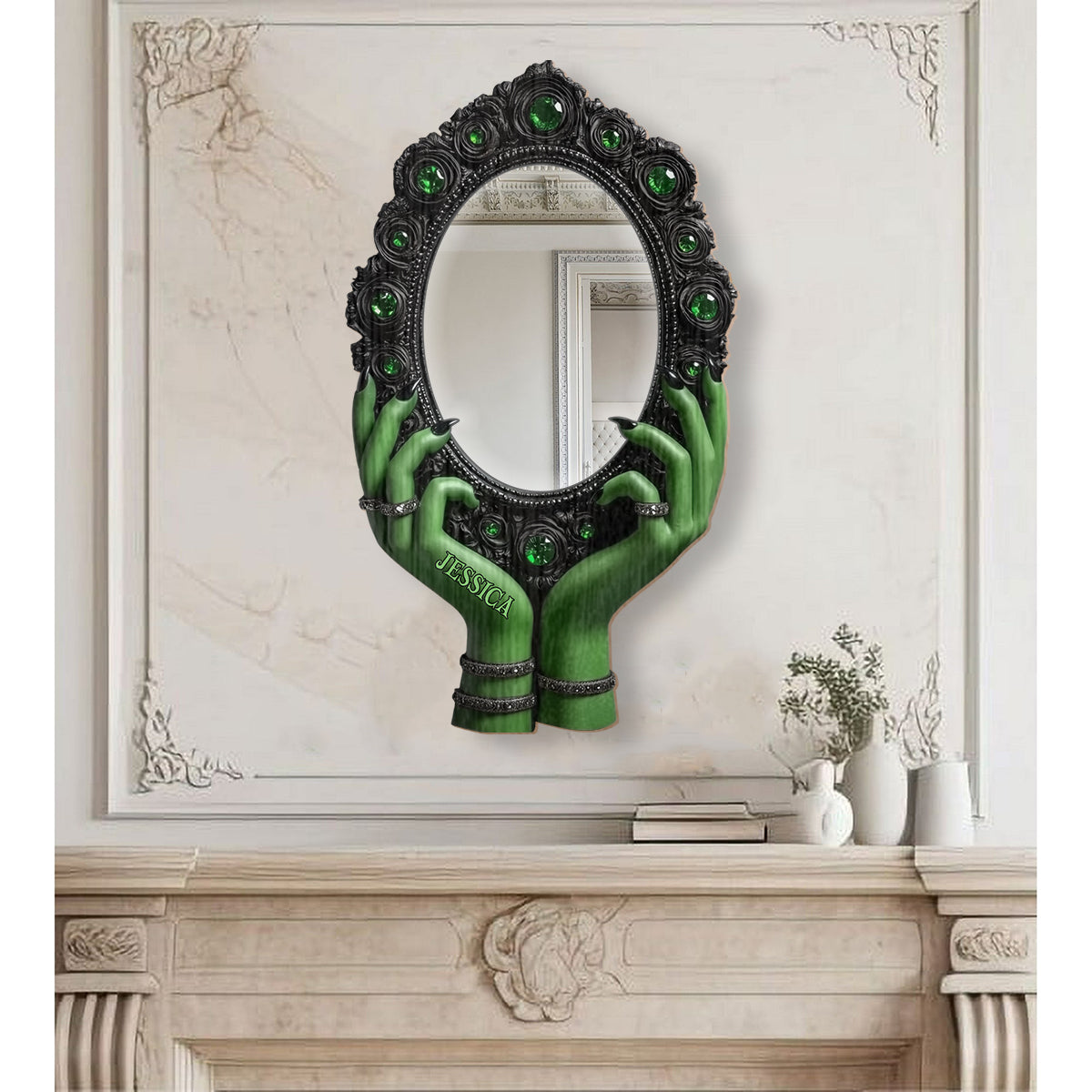 Mysterious Witch Hands - Personalized Witch Wall Hanging Mirror