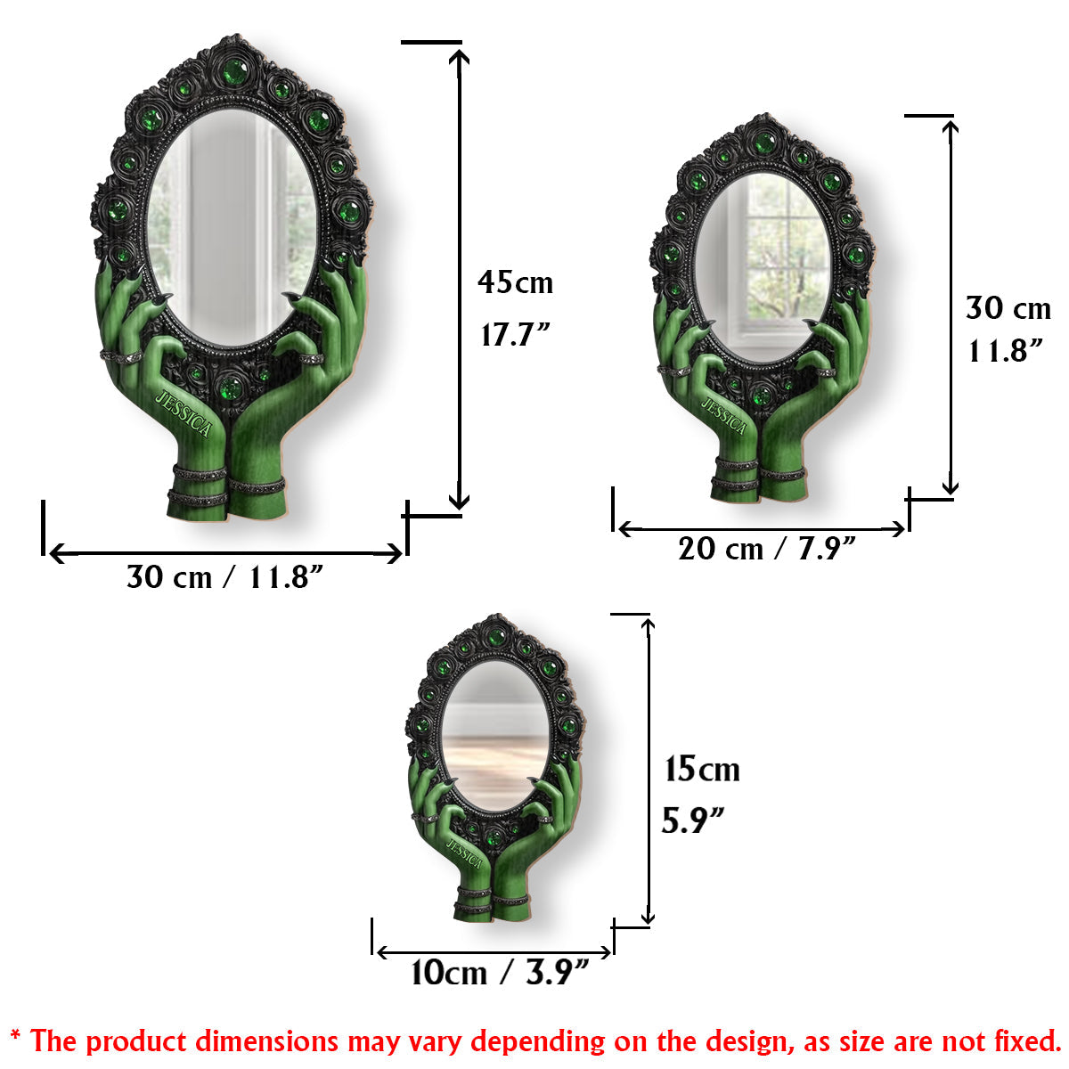 Mysterious Witch Hands - Personalized Witch Wall Hanging Mirror