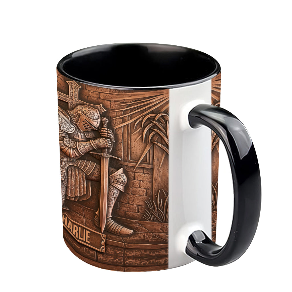 Knight Of God - Personalized Christian Accent Mug