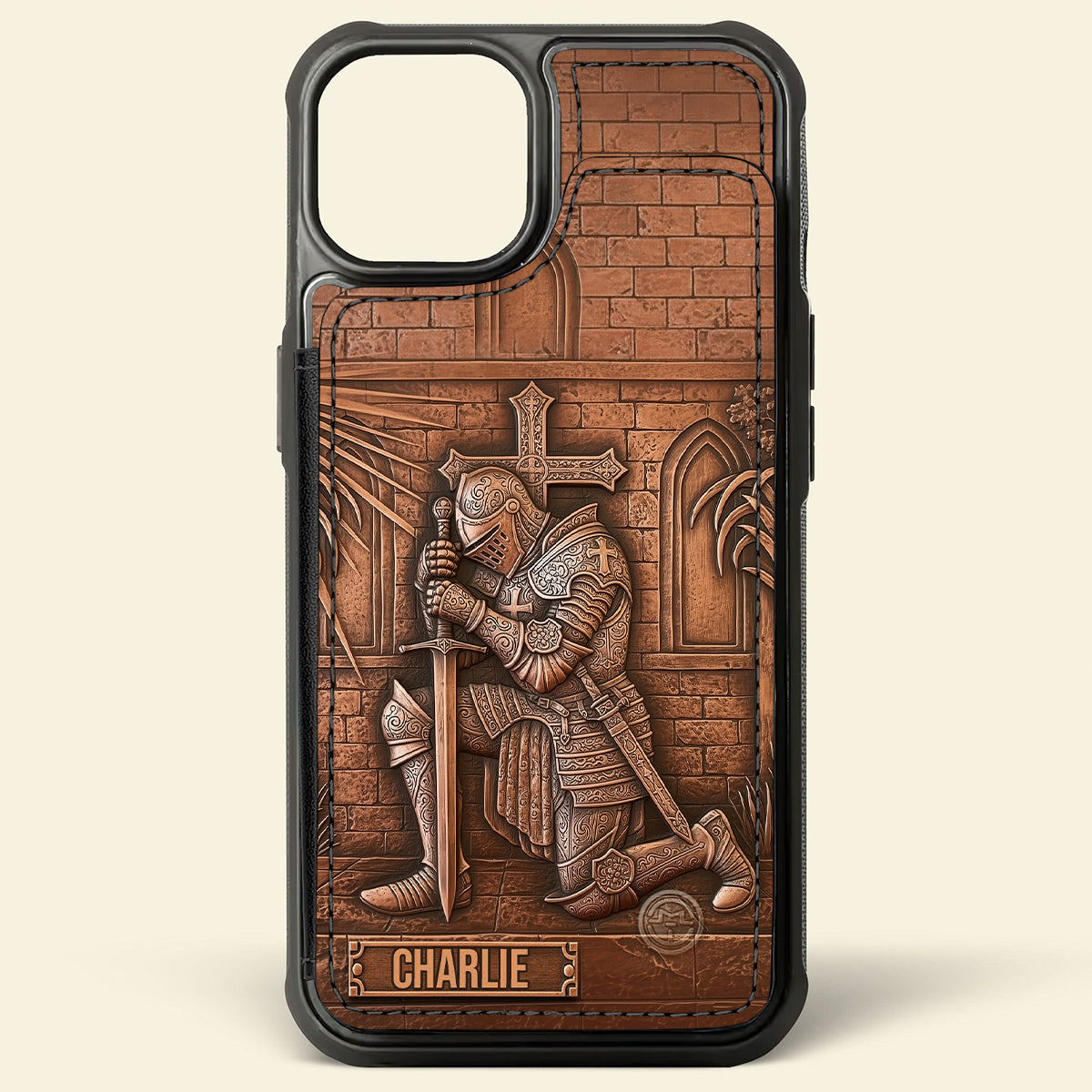 Knight Of God - Personalized Christian Fully Printed Wallet Phone Case