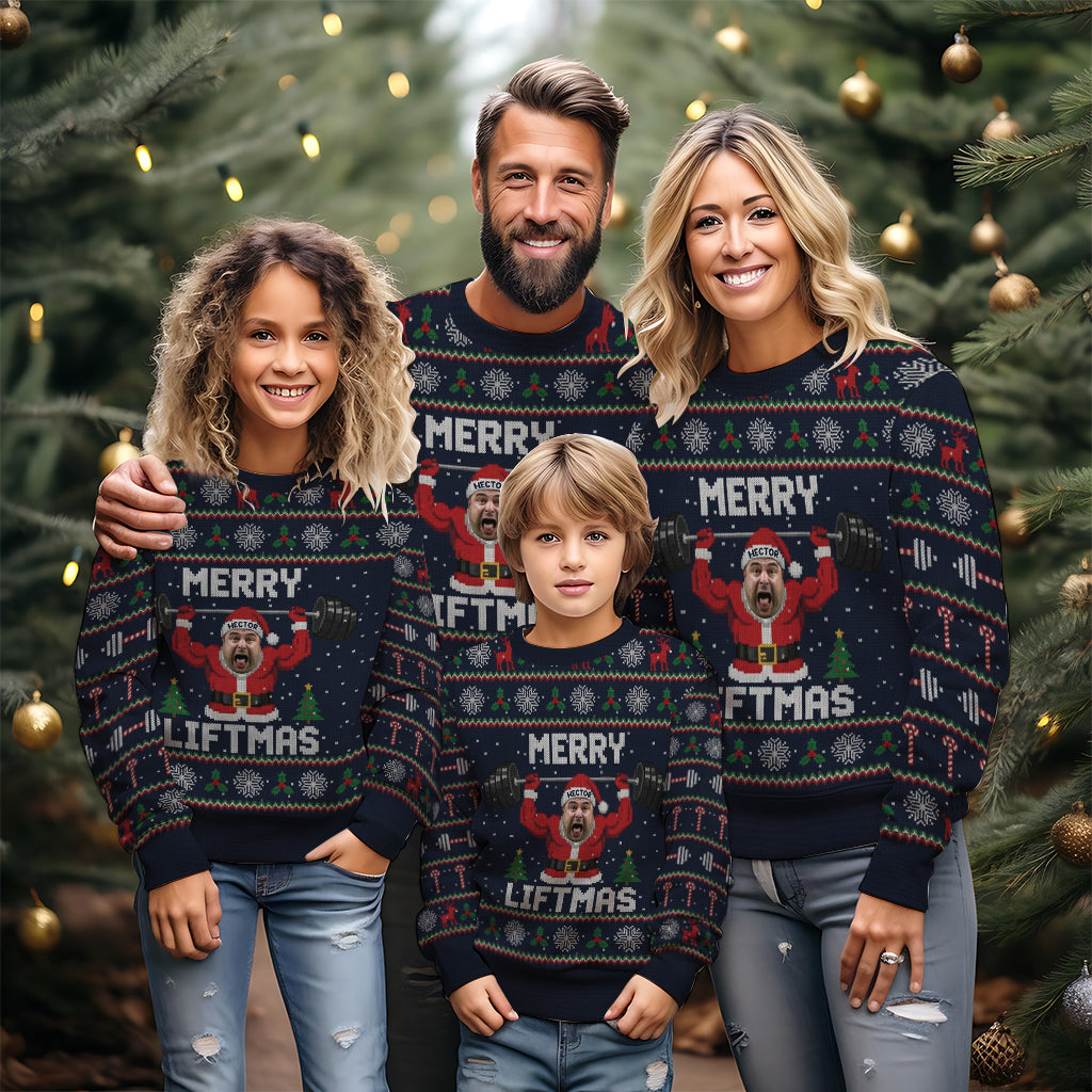 Merry Liftmas Christmas Jumper - Personalized Fitness Ugly Sweater