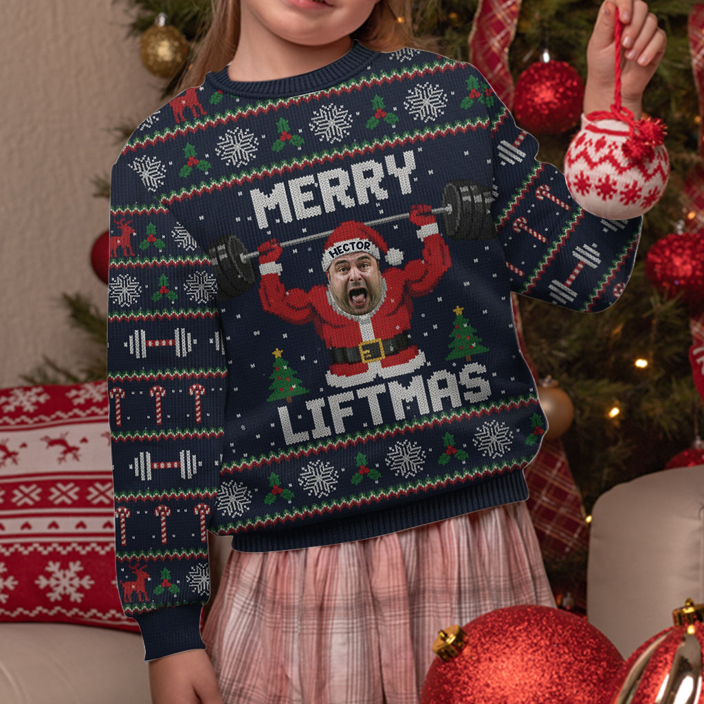 Merry Liftmas Christmas Jumper - Personalized Fitness Ugly Sweater