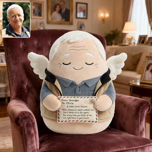 Memory Angel - Personalized Memorial Premium Faux Fur Pillow