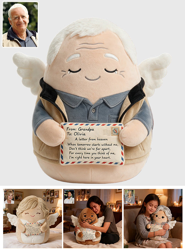 Memory Angel - Personalized Memorial Premium Faux Fur Pillow