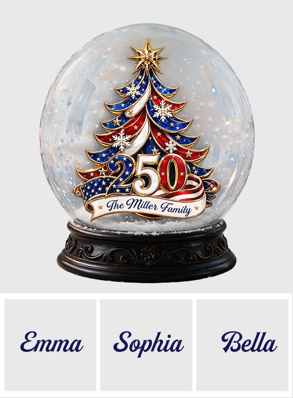 Patriotic Christmas Tree 250 - Personalized Patriot 2-Side Printed Acrylic Plaque