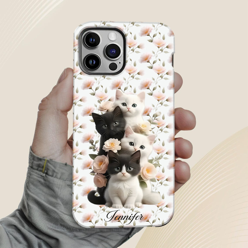 Cute Kittens - Personalized Cat Full Print Phone Case