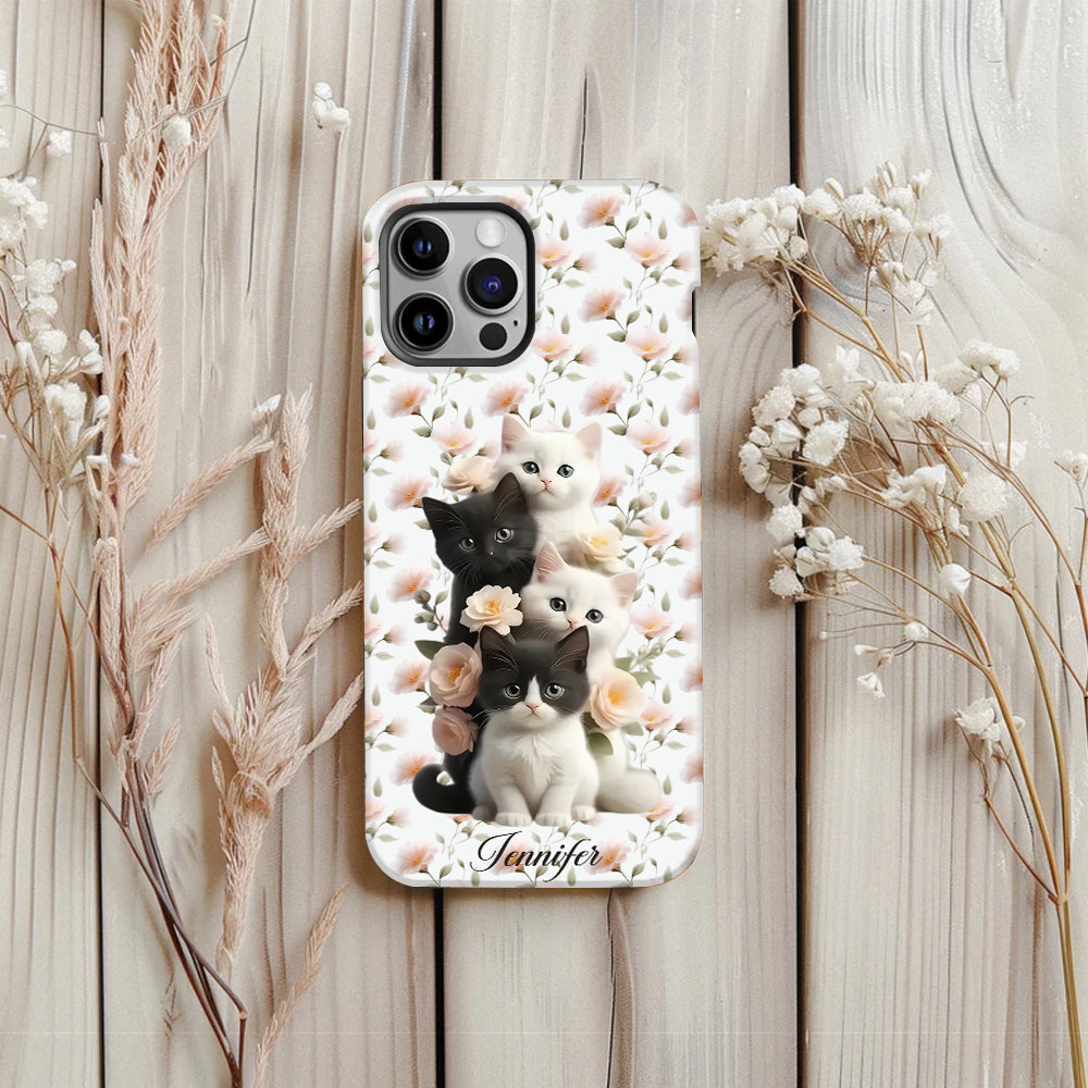 Cute Kittens - Personalized Cat Full Print Phone Case