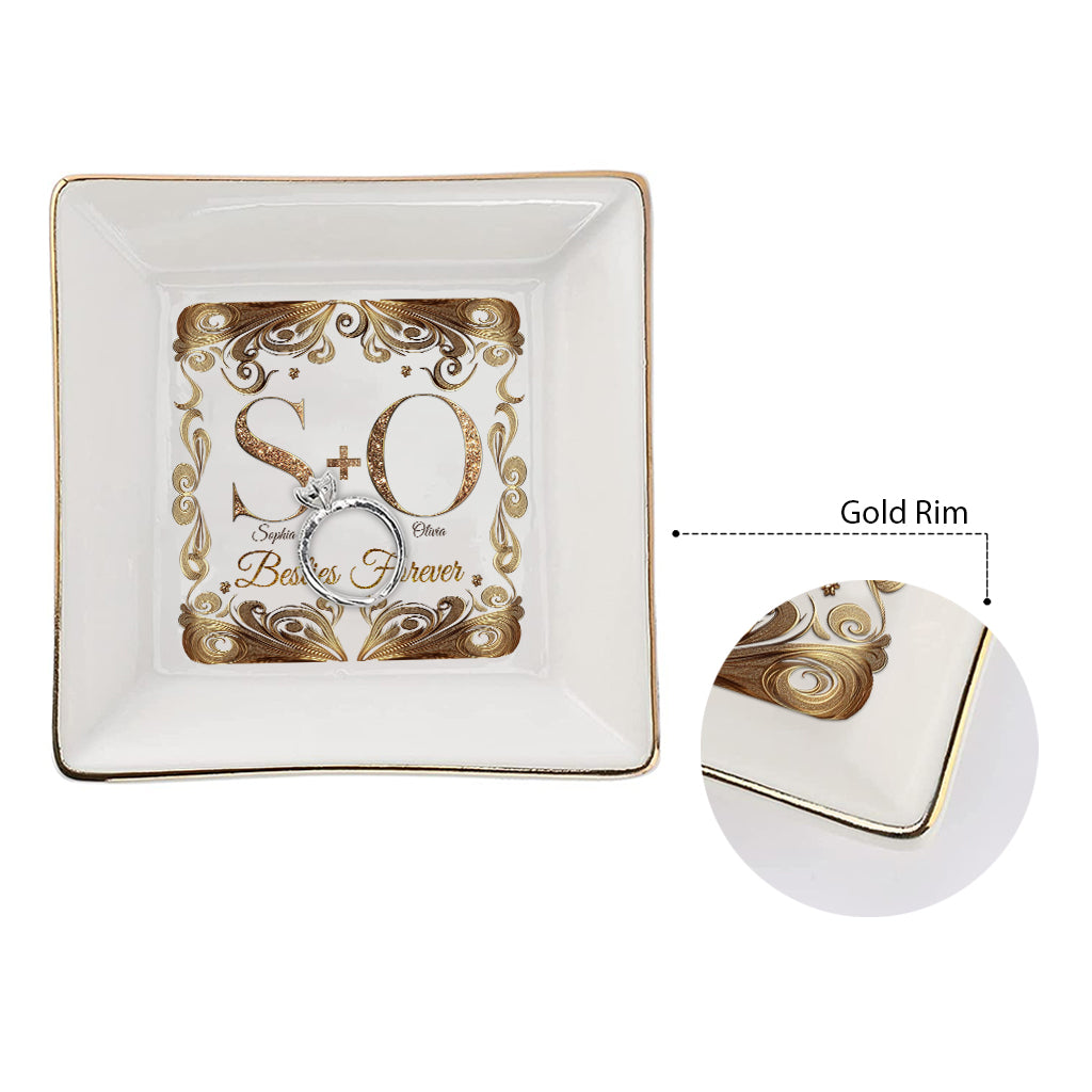 Besties Forever - Personalized Bestie Jewelry Dish