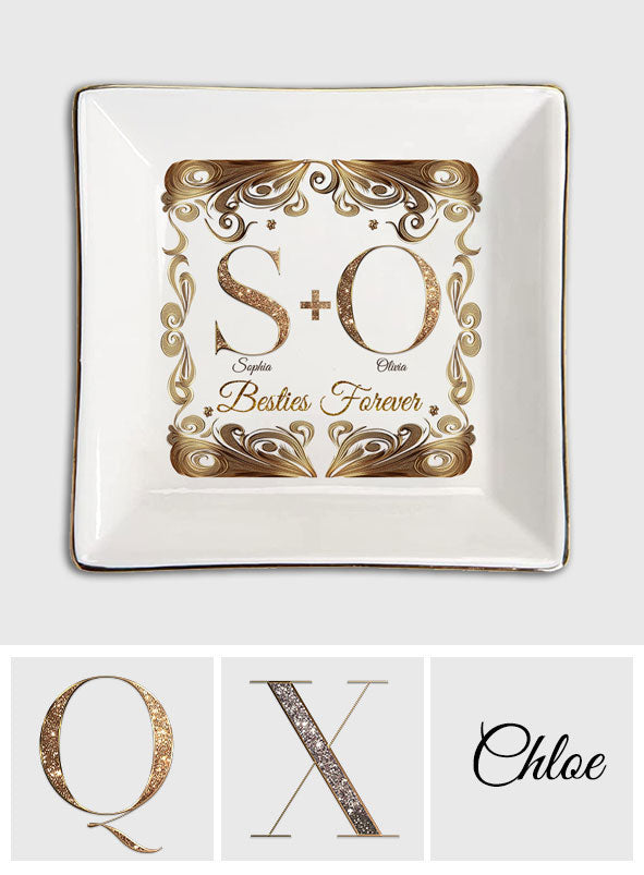 Besties Forever - Personalized Bestie Jewelry Dish