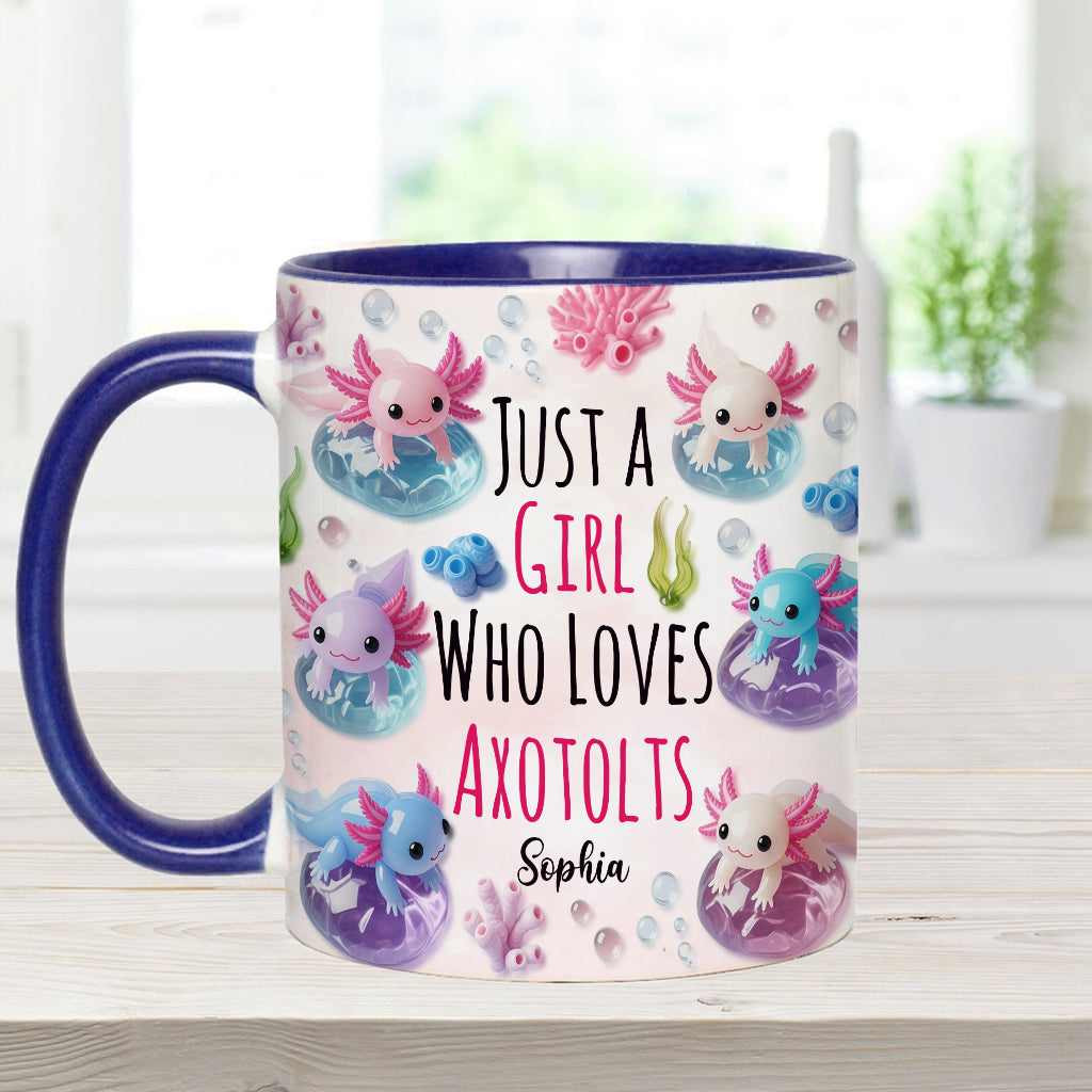 In My Axotolt Era - Personalized Axolotl Accent Mug