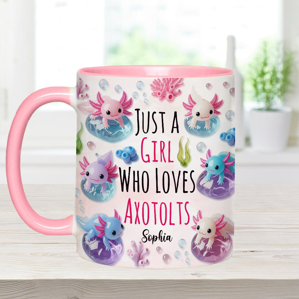 In My Axotolt Era - Personalized Axolotl Accent Mug