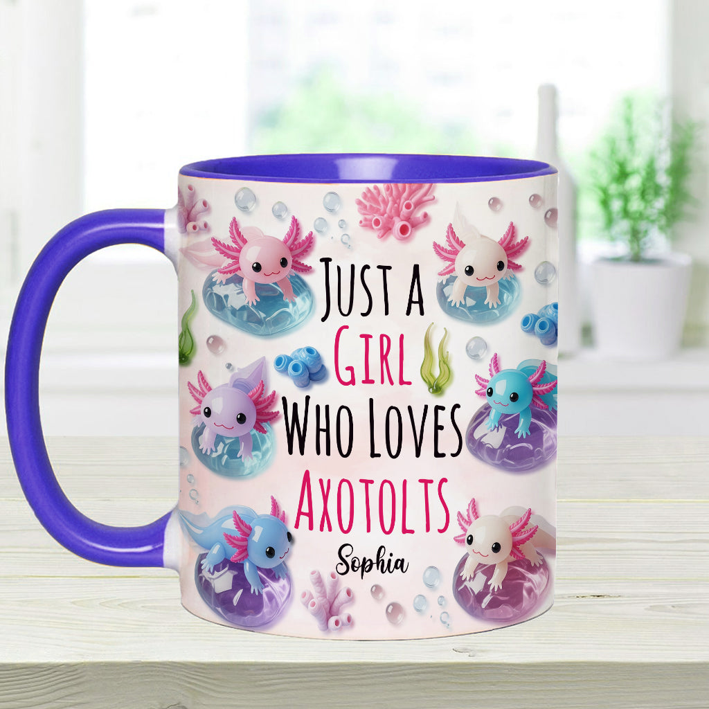 In My Axotolt Era - Personalized Axolotl Accent Mug