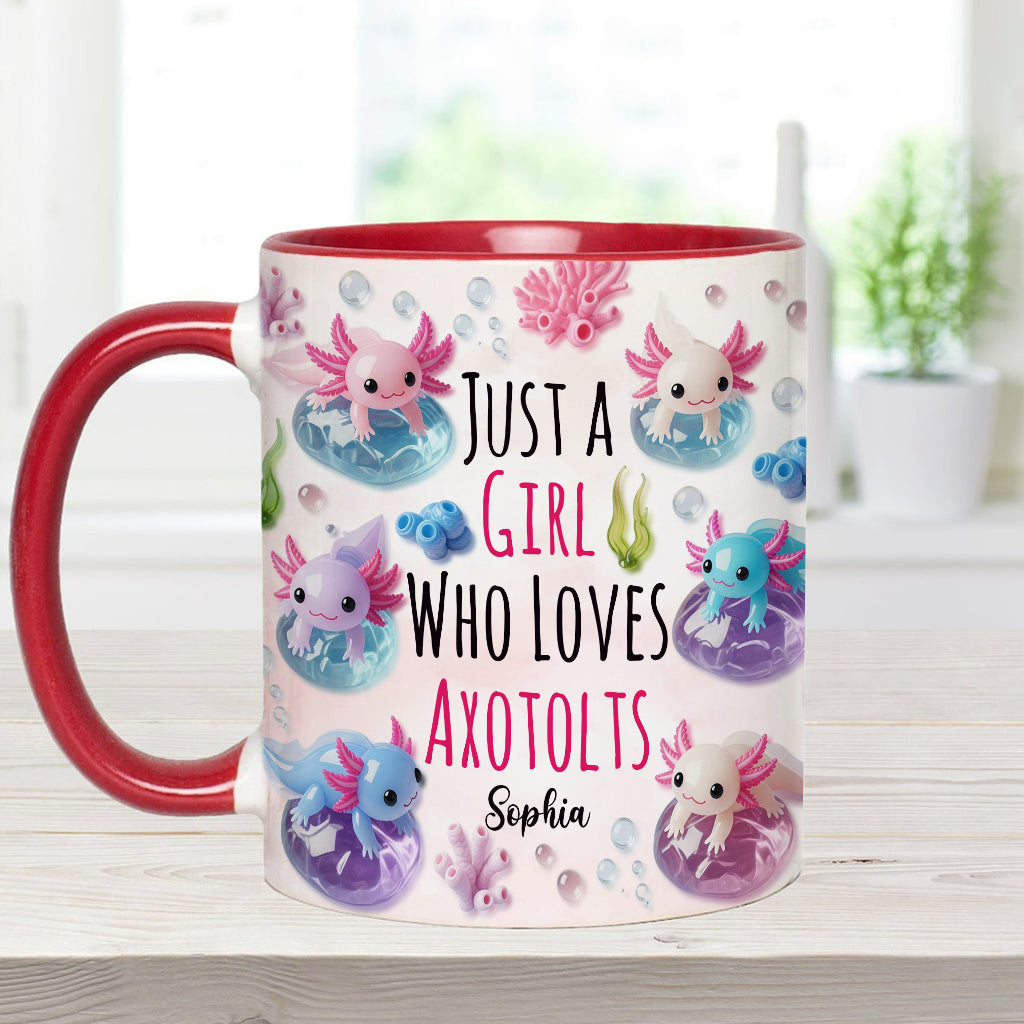 In My Axotolt Era - Personalized Axolotl Accent Mug