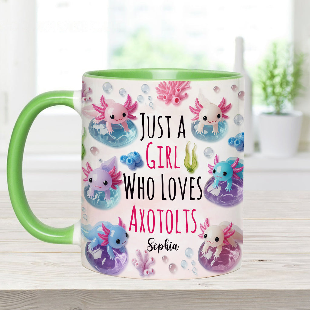 In My Axotolt Era - Personalized Axolotl Accent Mug