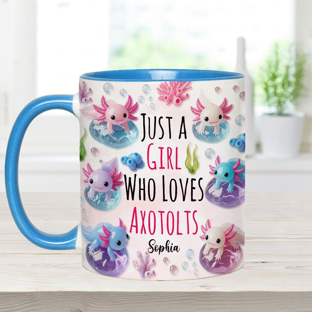 In My Axotolt Era - Personalized Axolotl Accent Mug