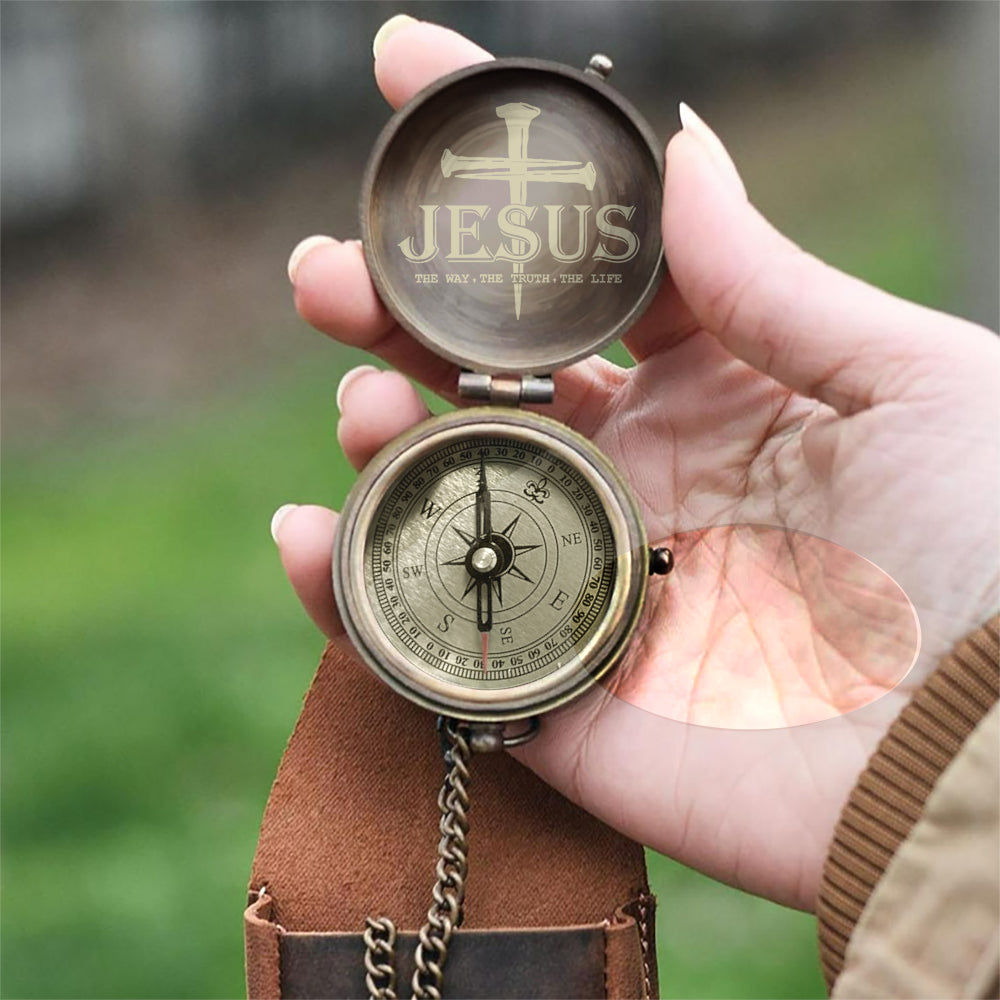 Faith Hope Love - Personalized Christian Compass