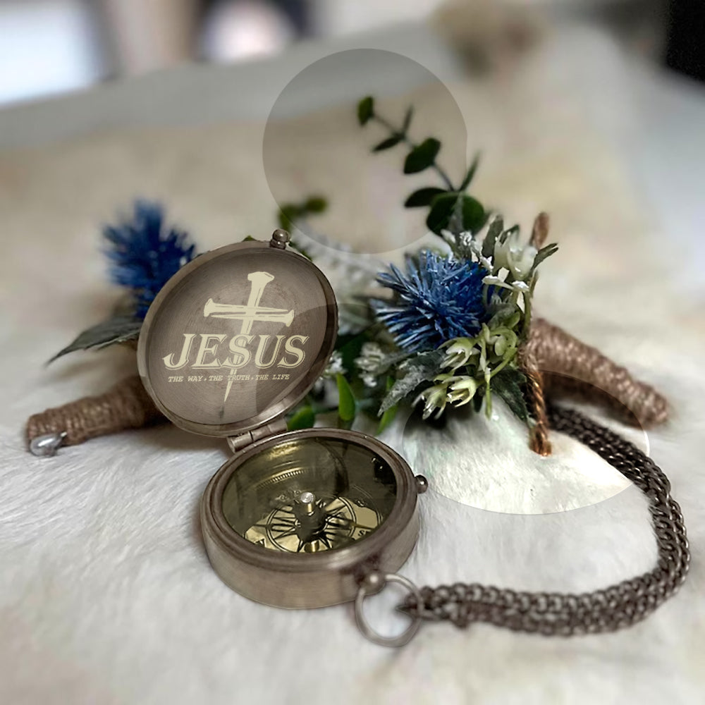Faith Hope Love - Personalized Christian Compass
