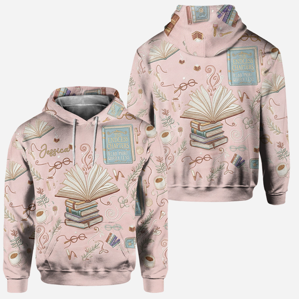 Just A Girl Who Loves Books - Personalized Book Hoodie and Leggings