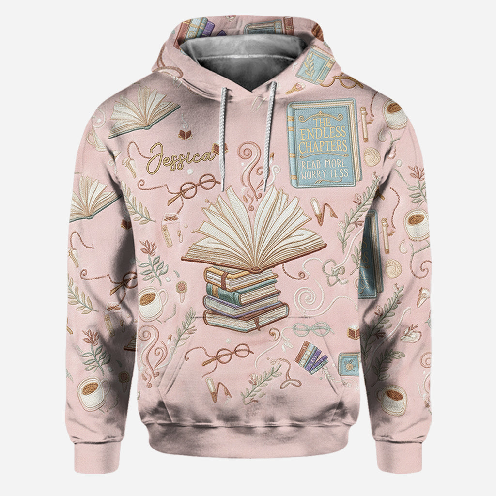Just A Girl Who Loves Books - Personalized Book Hoodie and Leggings