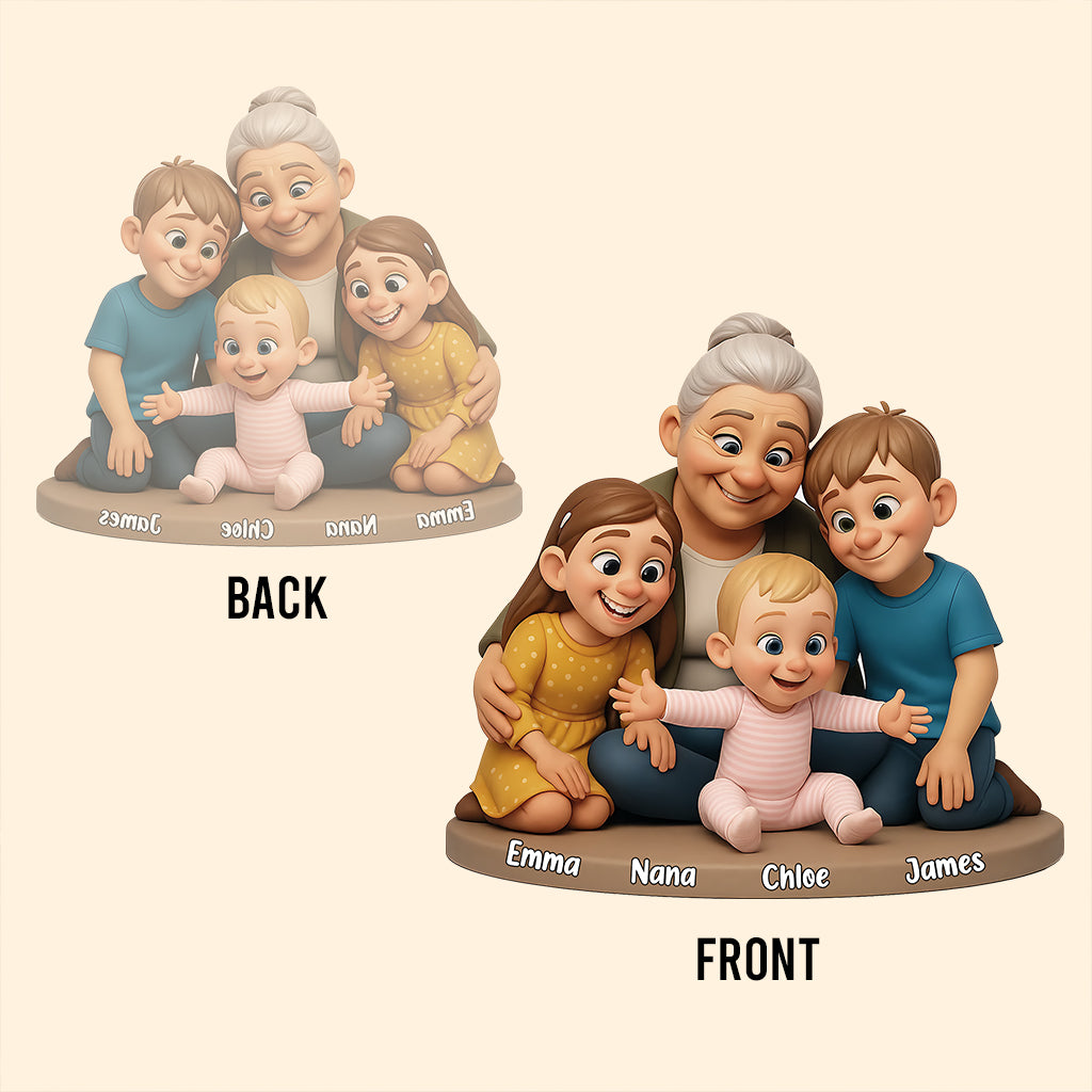 We Love You - Personalized Grandma Custom Shaped Acrylic Plaque