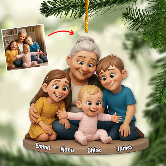 We Love You - Personalized Grandma Ornament