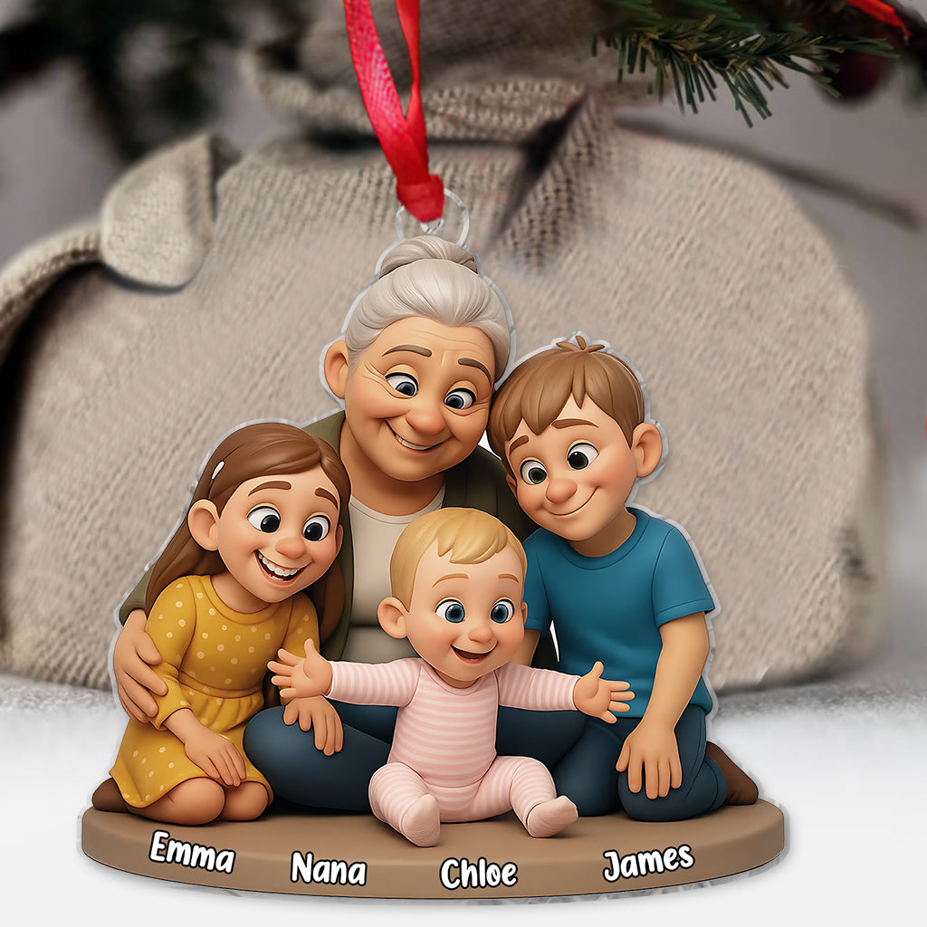 We Love You - Personalized Grandma Ornament