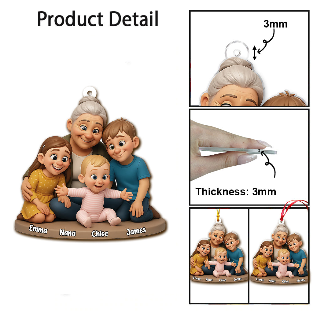 We Love You - Personalized Grandma Ornament