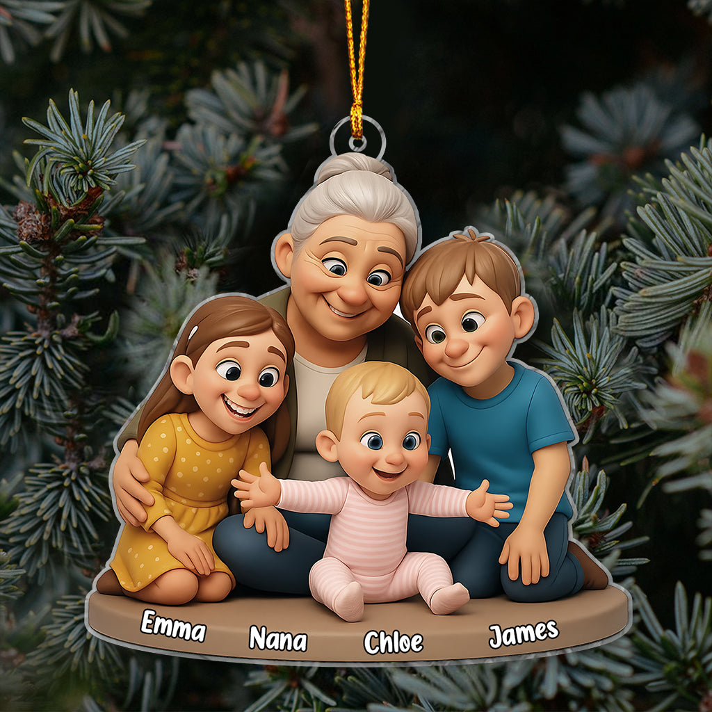 We Love You - Personalized Grandma Ornament