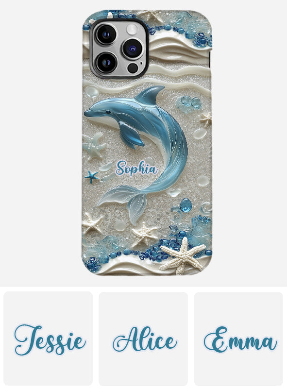 Love Dophins - Personalized Dolphin Full Print Phone Case