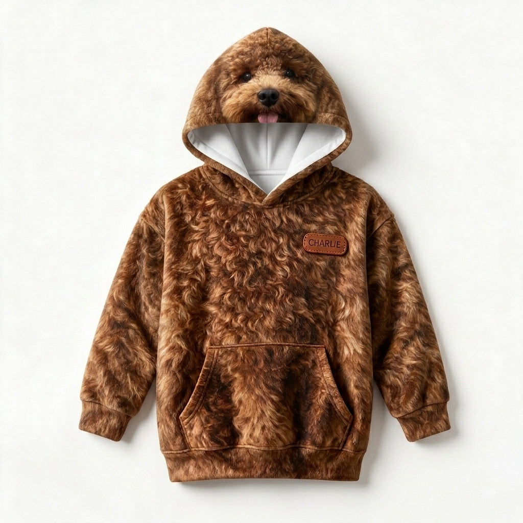 Cosplay Your Pet - Personalized Dog Full Face Zipper Hoodie